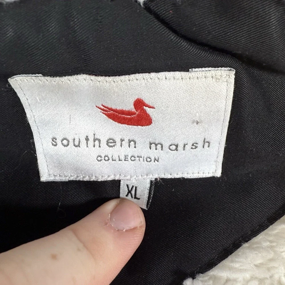 Southern Marsh Jacket Mens Large‎ Black Fleece Lined Outdoor Hiking Ski Coat